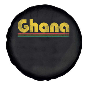 Vintage Ghana Spare Tire Cover Retro Stripe Flag Pride Ghanaian Heritage African Roots