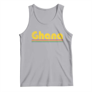 Vintage Ghana Tank Top Retro Stripe Flag Pride Ghanaian Heritage African Roots