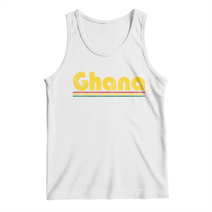 Vintage Ghana Tank Top Retro Stripe Flag Pride Ghanaian Heritage African Roots