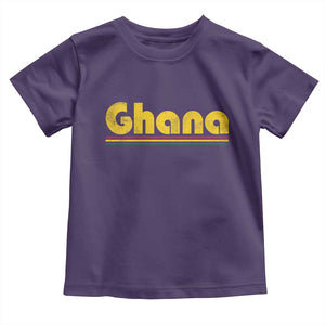 Vintage Ghana Toddler T Shirt Retro Stripe Flag Pride Ghanaian Heritage African Roots