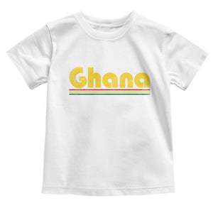 Vintage Ghana Toddler T Shirt Retro Stripe Flag Pride Ghanaian Heritage African Roots