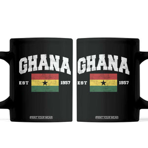 Ghana Est 1957 Ghanaian Flag Independence Day Coffee Mug Ghanaian Heritage Pride