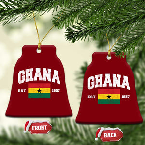 Ghana Est 1957 Ghanaian Flag Independence Day Ceramic Ornament Ghanaian Heritage Pride