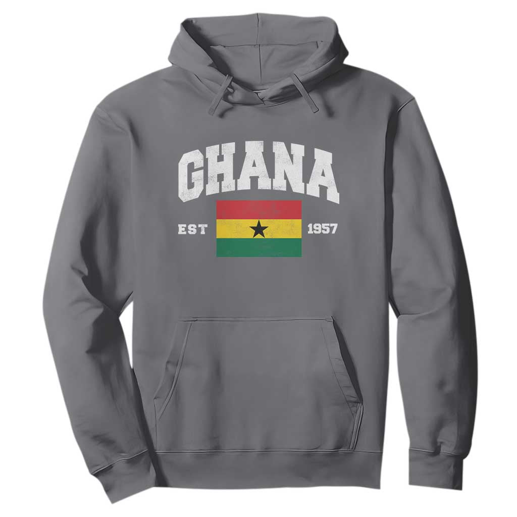 Ghana Est 1957 Ghanaian Flag Independence Day Hoodie Ghanaian Heritage Pride