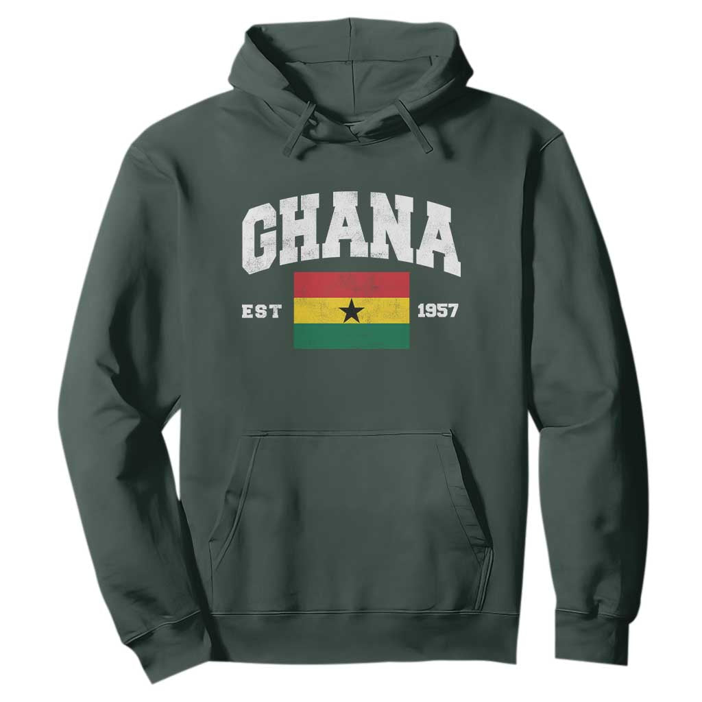 Ghana Est 1957 Ghanaian Flag Independence Day Hoodie Ghanaian Heritage Pride