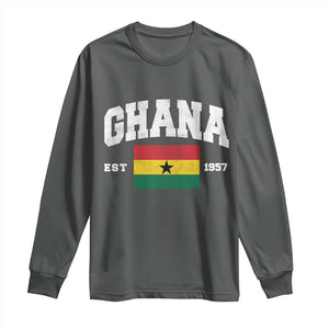Ghana Est 1957 Ghanaian Flag Independence Day Long Sleeve Shirt Ghanaian Heritage Pride