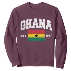 Ghana Est 1957 Ghanaian Flag Independence Day Sweatshirt Ghanaian Heritage Pride