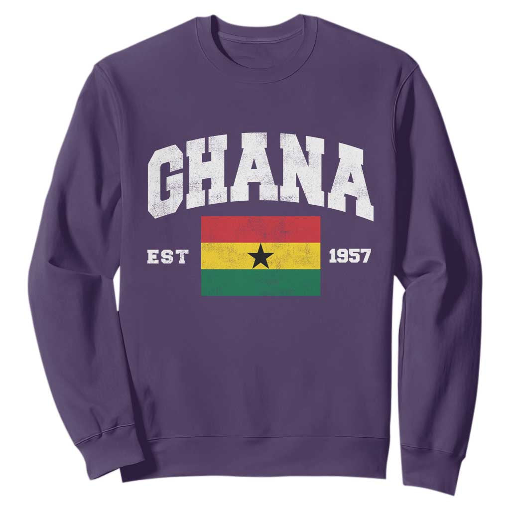 Ghana Est 1957 Ghanaian Flag Independence Day Sweatshirt Ghanaian Heritage Pride