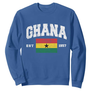 Ghana Est 1957 Ghanaian Flag Independence Day Sweatshirt Ghanaian Heritage Pride