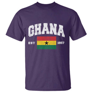Ghana Est 1957 Ghanaian Flag Independence Day T Shirt Ghanaian Heritage Pride