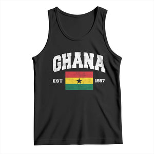 Ghana Est 1957 Ghanaian Flag Independence Day Tank Top Ghanaian Heritage Pride