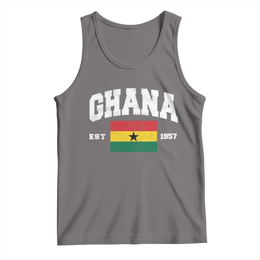 Ghana Est 1957 Ghanaian Flag Independence Day Tank Top Ghanaian Heritage Pride
