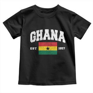 Ghana Est 1957 Ghanaian Flag Independence Day Toddler T Shirt Ghanaian Heritage Pride