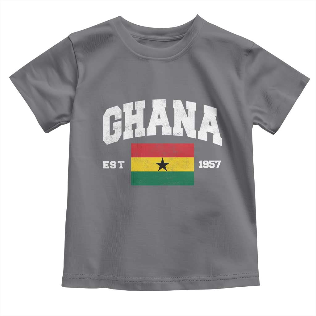 Ghana Est 1957 Ghanaian Flag Independence Day Toddler T Shirt Ghanaian Heritage Pride