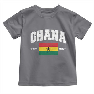 Ghana Est 1957 Ghanaian Flag Independence Day Toddler T Shirt Ghanaian Heritage Pride
