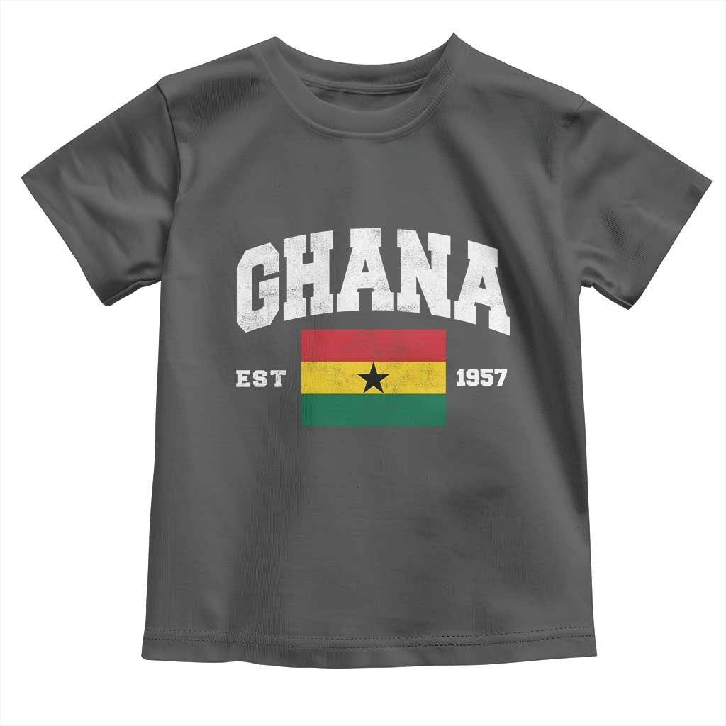 Ghana Est 1957 Ghanaian Flag Independence Day Toddler T Shirt Ghanaian Heritage Pride