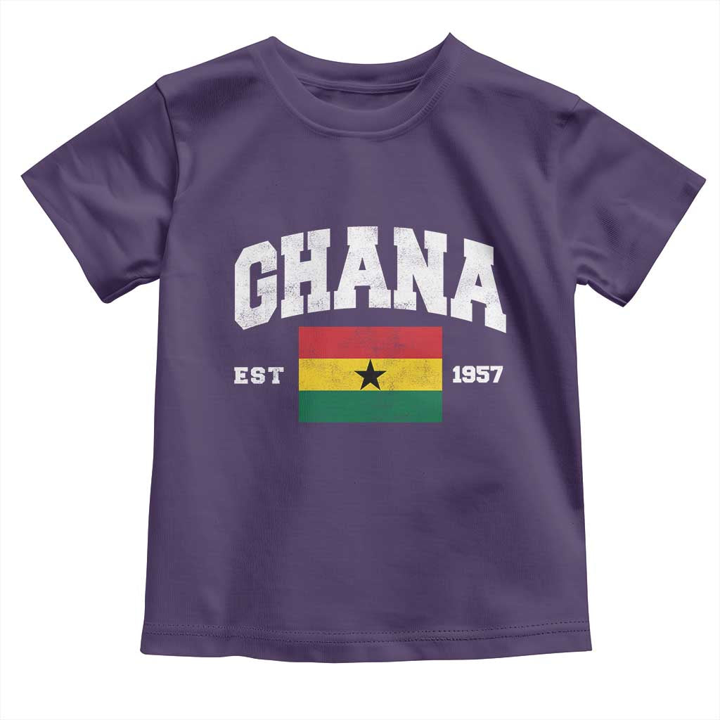 Ghana Est 1957 Ghanaian Flag Independence Day Toddler T Shirt Ghanaian Heritage Pride