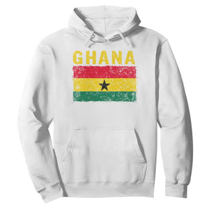 Vintage Ghana Flag Distressed Design Hoodie Proud Ghanaian Heritage African Pride