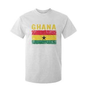 Vintage Ghana Flag Distressed Design T Shirt For Kid Proud Ghanaian Heritage African Pride