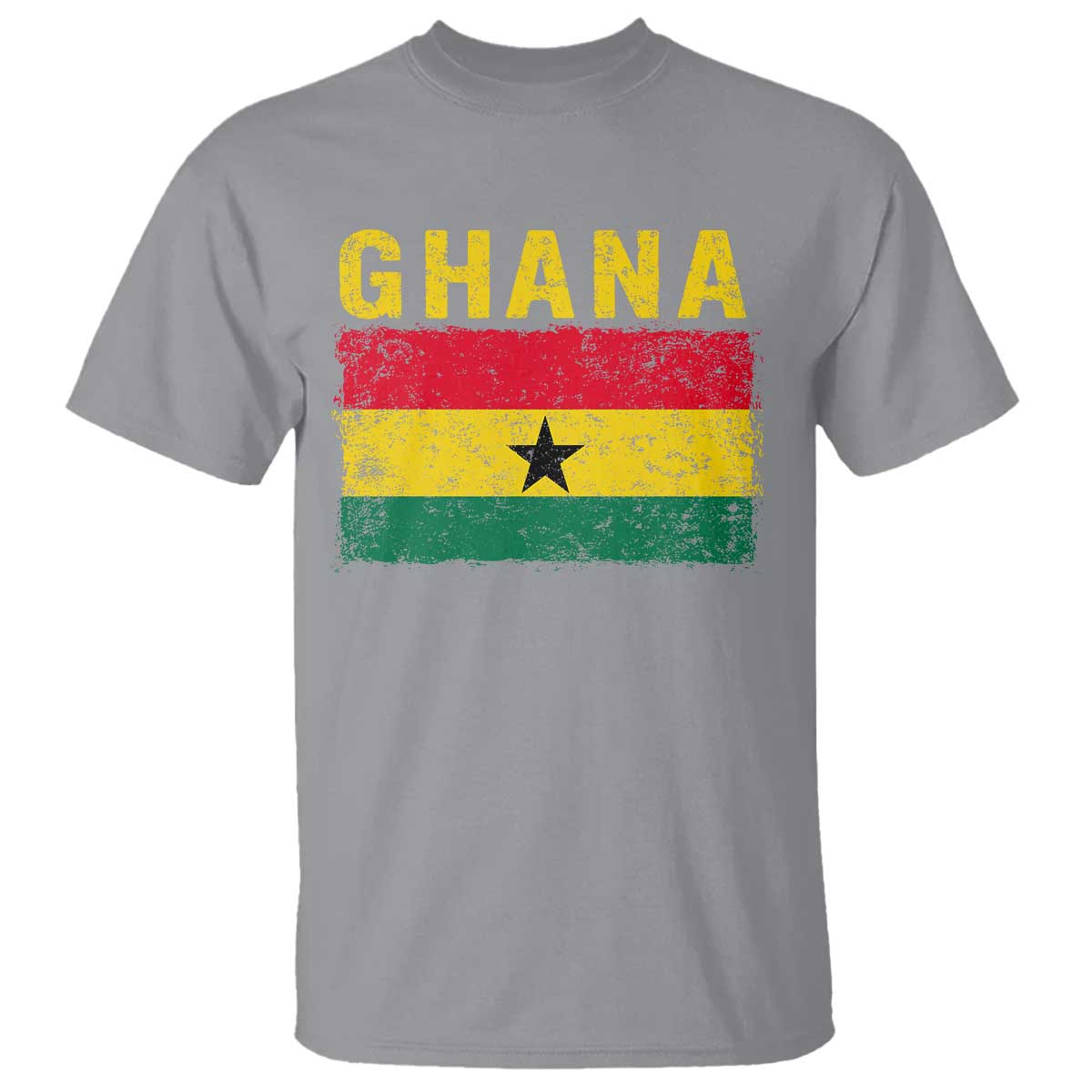 Vintage Ghana Flag Distressed Design T Shirt Proud Ghanaian Heritage African Pride