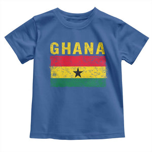 Vintage Ghana Flag Distressed Design Toddler T Shirt Proud Ghanaian Heritage African Pride