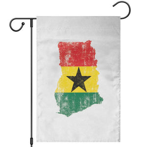 Vintage Ghana Map Flag Garden Flag Distressed Proud Ghanaian Heritage African Pride