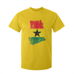 Vintage Ghana Map Flag T Shirt For Kid Distressed Proud Ghanaian Heritage African Pride