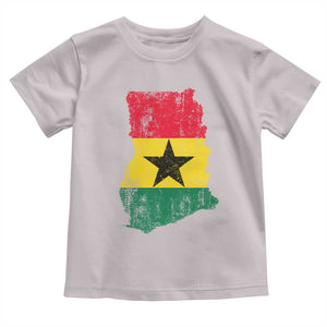 Vintage Ghana Map Flag Toddler T Shirt Distressed Proud Ghanaian Heritage African Pride