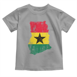 Vintage Ghana Map Flag Toddler T Shirt Distressed Proud Ghanaian Heritage African Pride