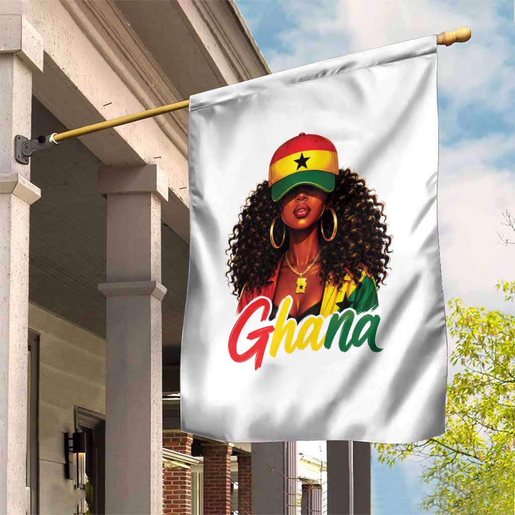 Ghanaian Princess Ghana Flag Melanin Garden Flag Black Girls
