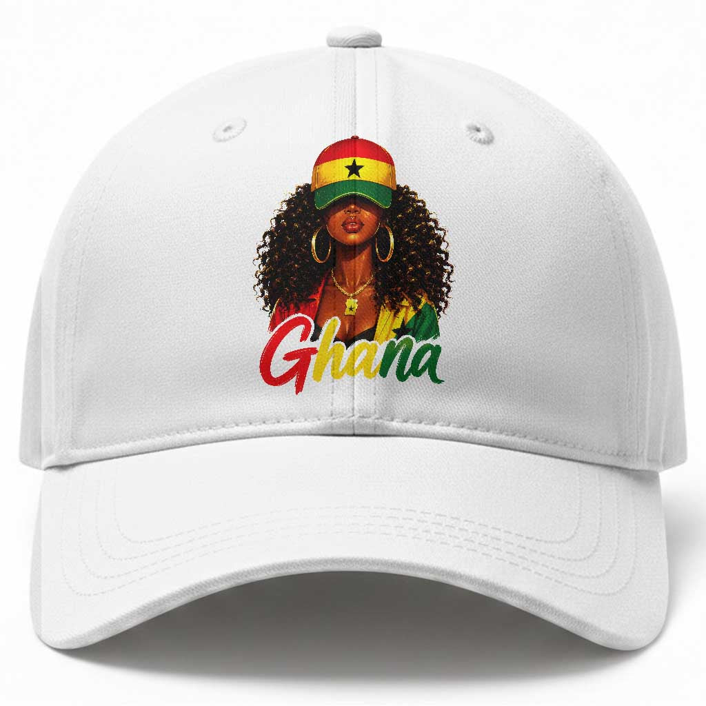 Ghanaian Princess Ghana Flag Melanin Baseball Cap Black Girls
