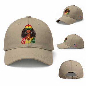 Ghanaian Princess Ghana Flag Melanin Baseball Cap Black Girls