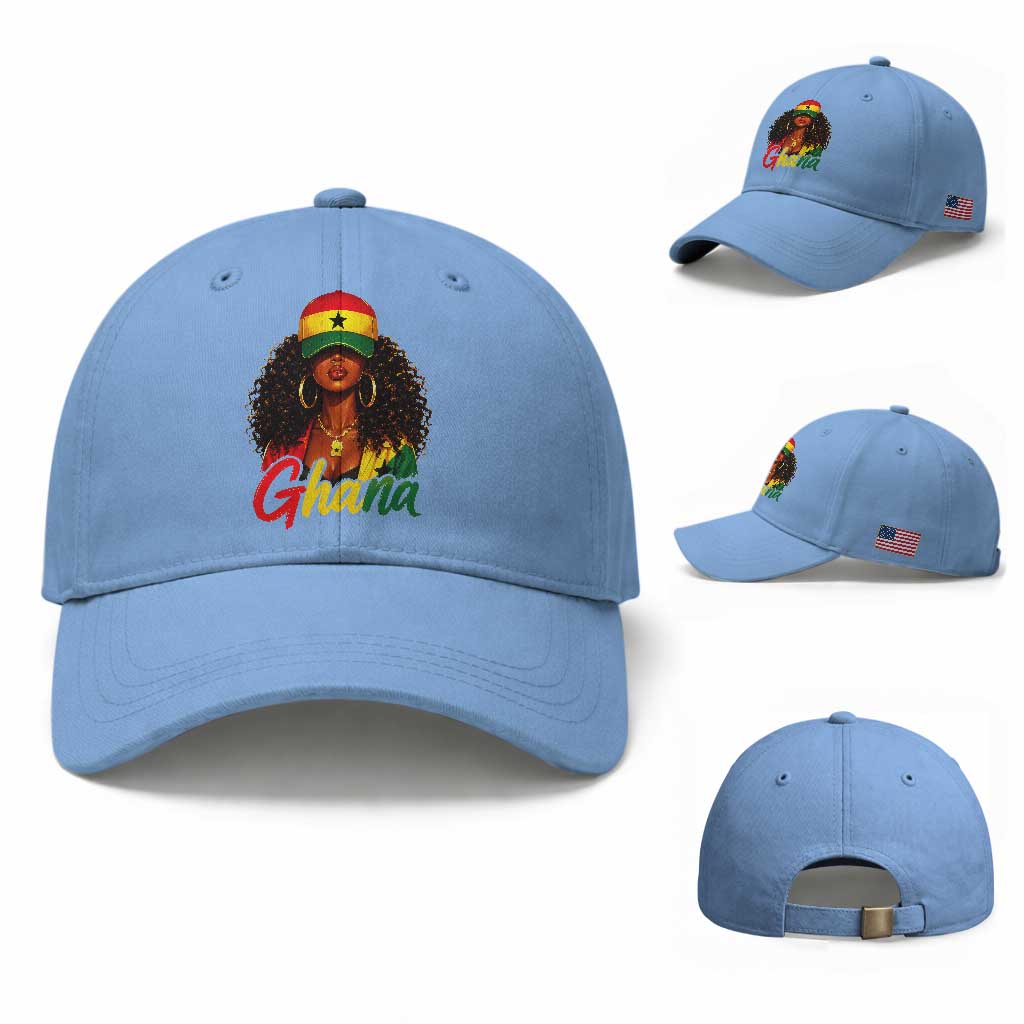 Ghanaian Princess Ghana Flag Melanin Baseball Cap Black Girls