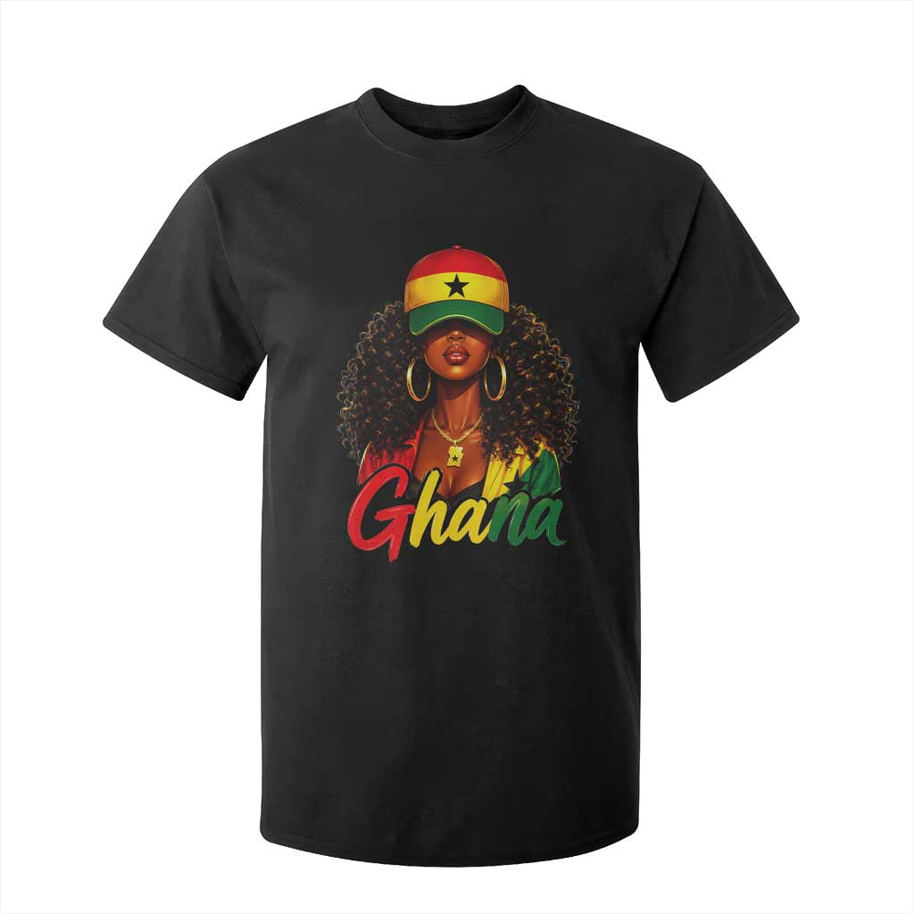 Ghanaian Princess Ghana Flag Melanin T Shirt For Kid Black Girls