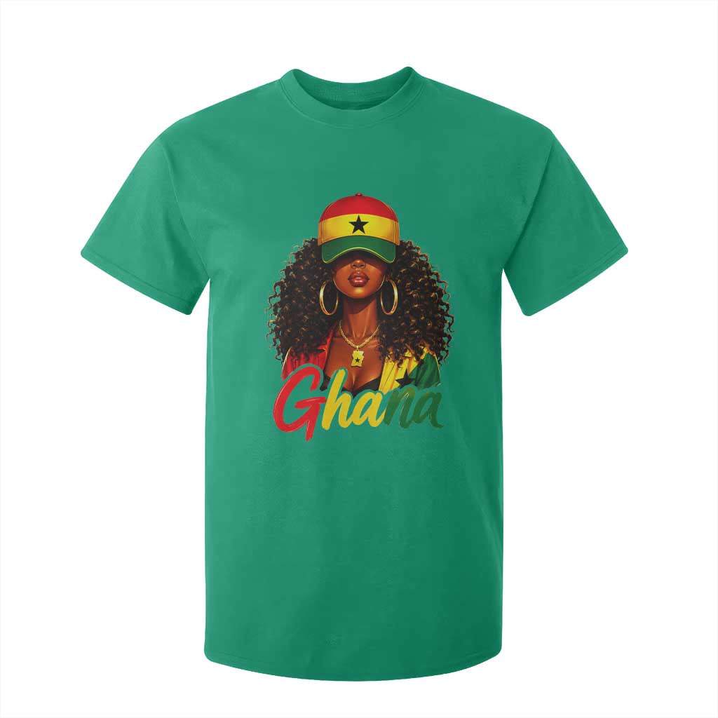 Ghanaian Princess Ghana Flag Melanin T Shirt For Kid Black Girls
