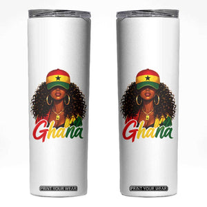 Ghanaian Princess Ghana Flag Melanin Skinny Tumbler Black Girls