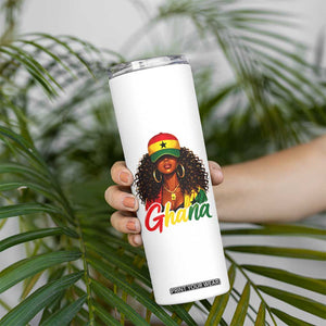 Ghanaian Princess Ghana Flag Melanin Skinny Tumbler Black Girls