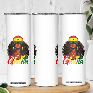 Ghanaian Princess Ghana Flag Melanin Skinny Tumbler Black Girls