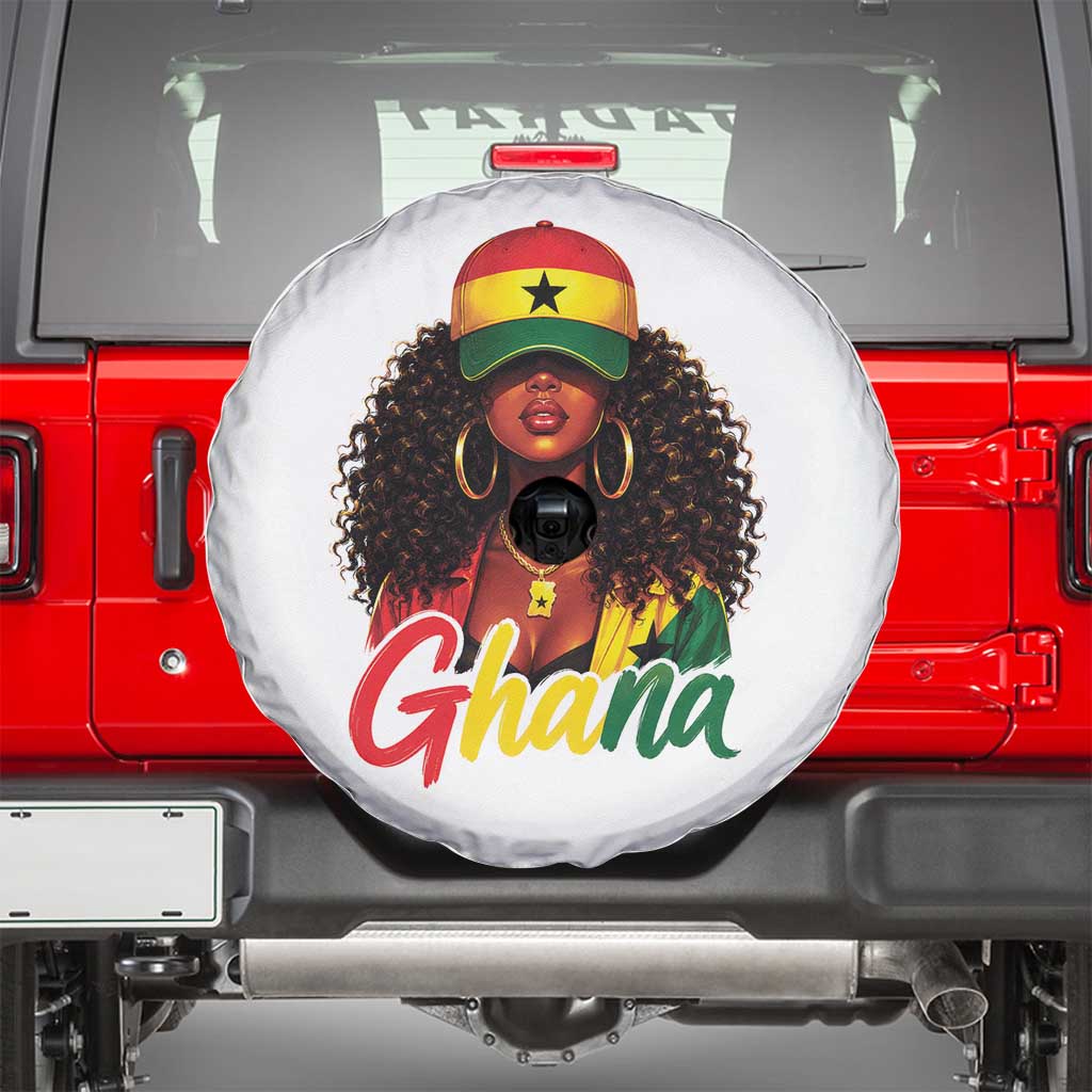 Ghanaian Princess Ghana Flag Melanin Spare Tire Cover Black Girls