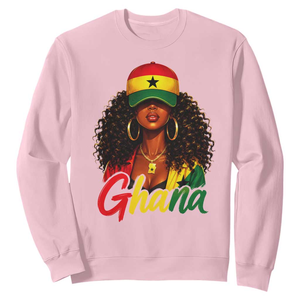 Ghanaian Princess Ghana Flag Melanin Sweatshirt Black Girls