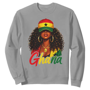 Ghanaian Princess Ghana Flag Melanin Sweatshirt Black Girls