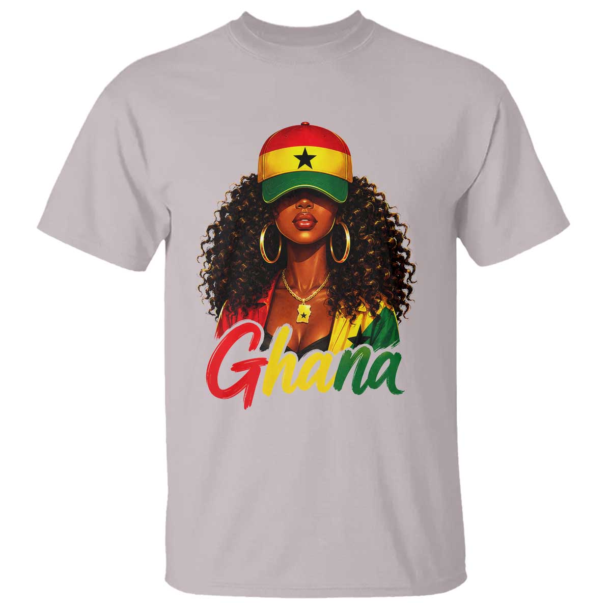 Ghanaian Princess Ghana Flag Melanin T Shirt Black Girls