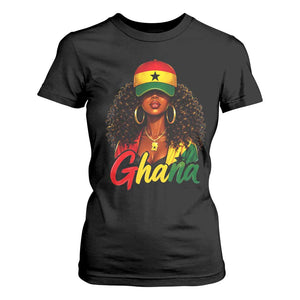 Ghanaian Princess Ghana Flag Melanin T Shirt For Women Black Girls