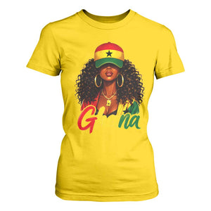 Ghanaian Princess Ghana Flag Melanin T Shirt For Women Black Girls