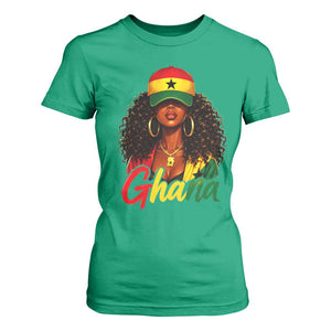 Ghanaian Princess Ghana Flag Melanin T Shirt For Women Black Girls