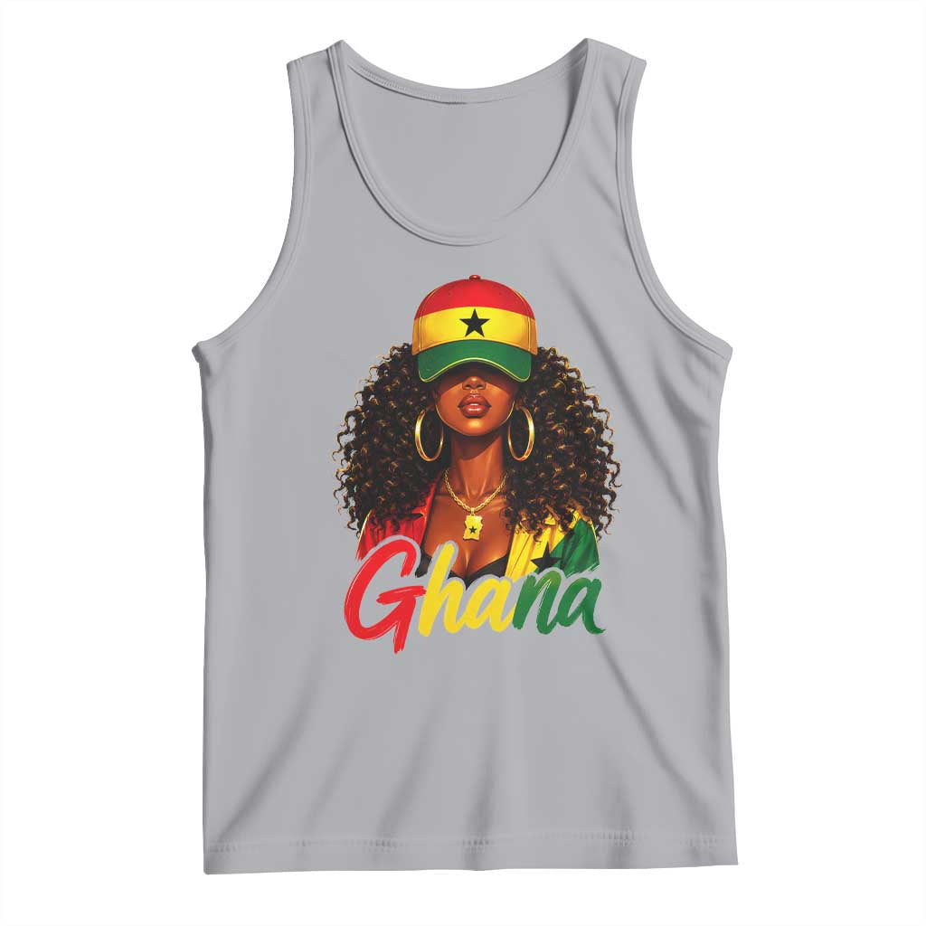 Ghanaian Princess Ghana Flag Melanin Tank Top Black Girls