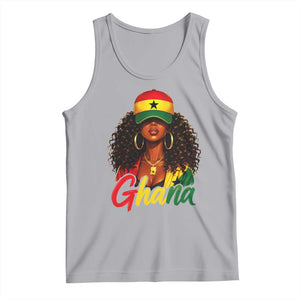 Ghanaian Princess Ghana Flag Melanin Tank Top Black Girls