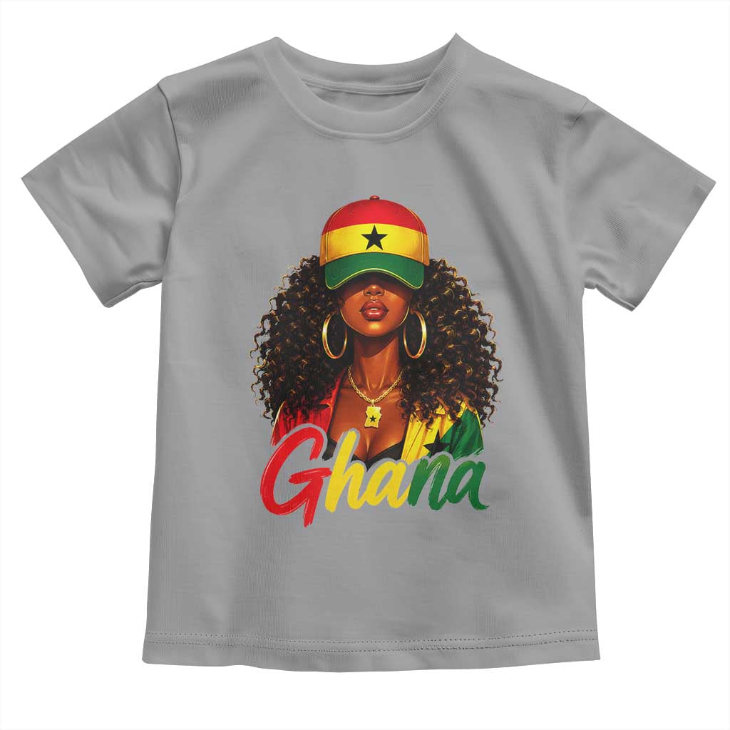 Ghanaian Princess Ghana Flag Melanin Toddler T Shirt Black Girls