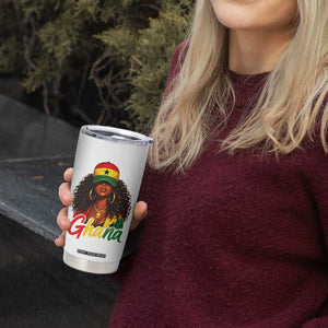Ghanaian Princess Ghana Flag Melanin Tumbler Cup Black Girls