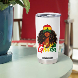 Ghanaian Princess Ghana Flag Melanin Tumbler Cup Black Girls